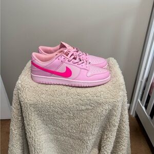Nike Vibrant Pink Low-Top Dunks
